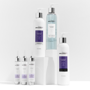 COMPLETE KIT FOR WOMEN<br>Three HairAnchoring Essences <br>Plus Pre-Cleanser, Shampoo, Conditioner <br>